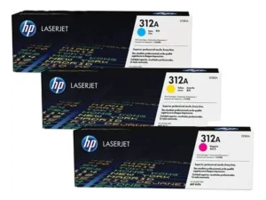 HP 312A (CF440AM) – Eredeti 3 darabos színes toner csomag (Cián / Magenta / Sárga)